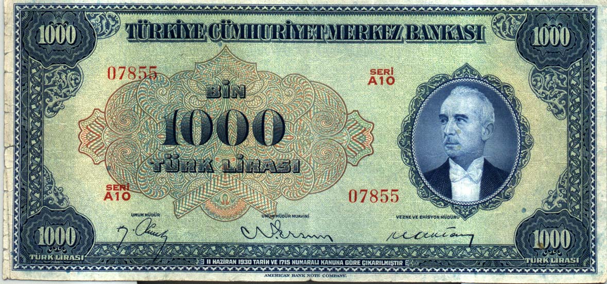 3.Emisyon 1000 Türk Lirası 