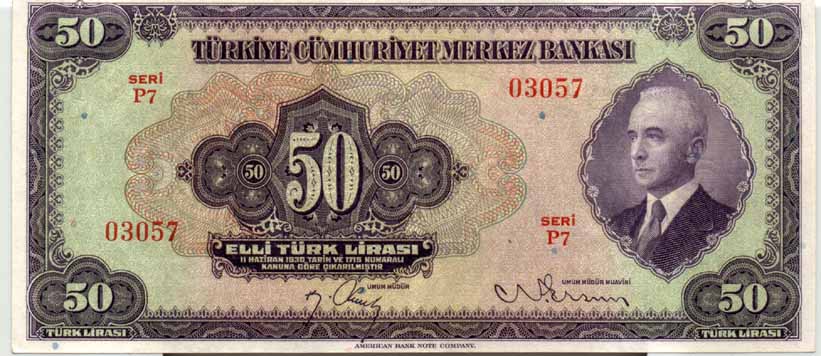 3.Emisyon 50 Türk Lirası