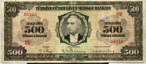 3.Emisyon 500 Türk Lirası 
