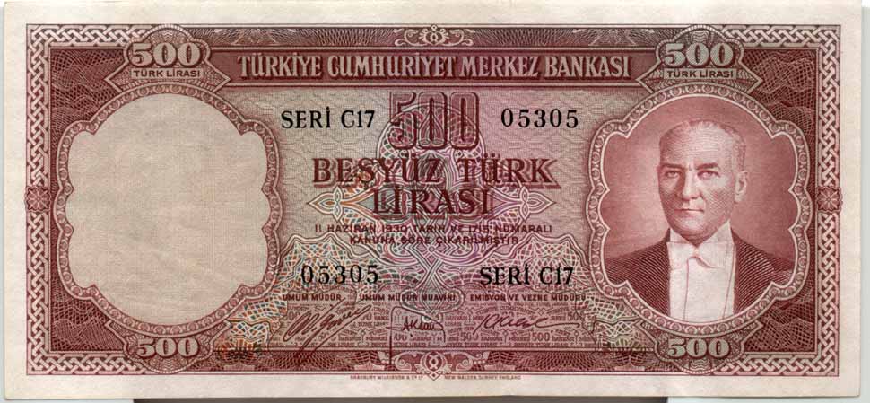 5.Emisyon 500 Türk Lirası