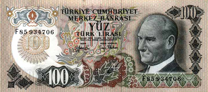 6.Emisyon 100 Türk Lirası