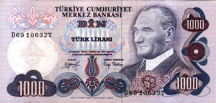6.Emisyon 1000 Türk Lirası