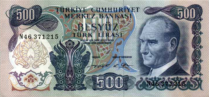 6.Emisyon 500 Türk Lirası