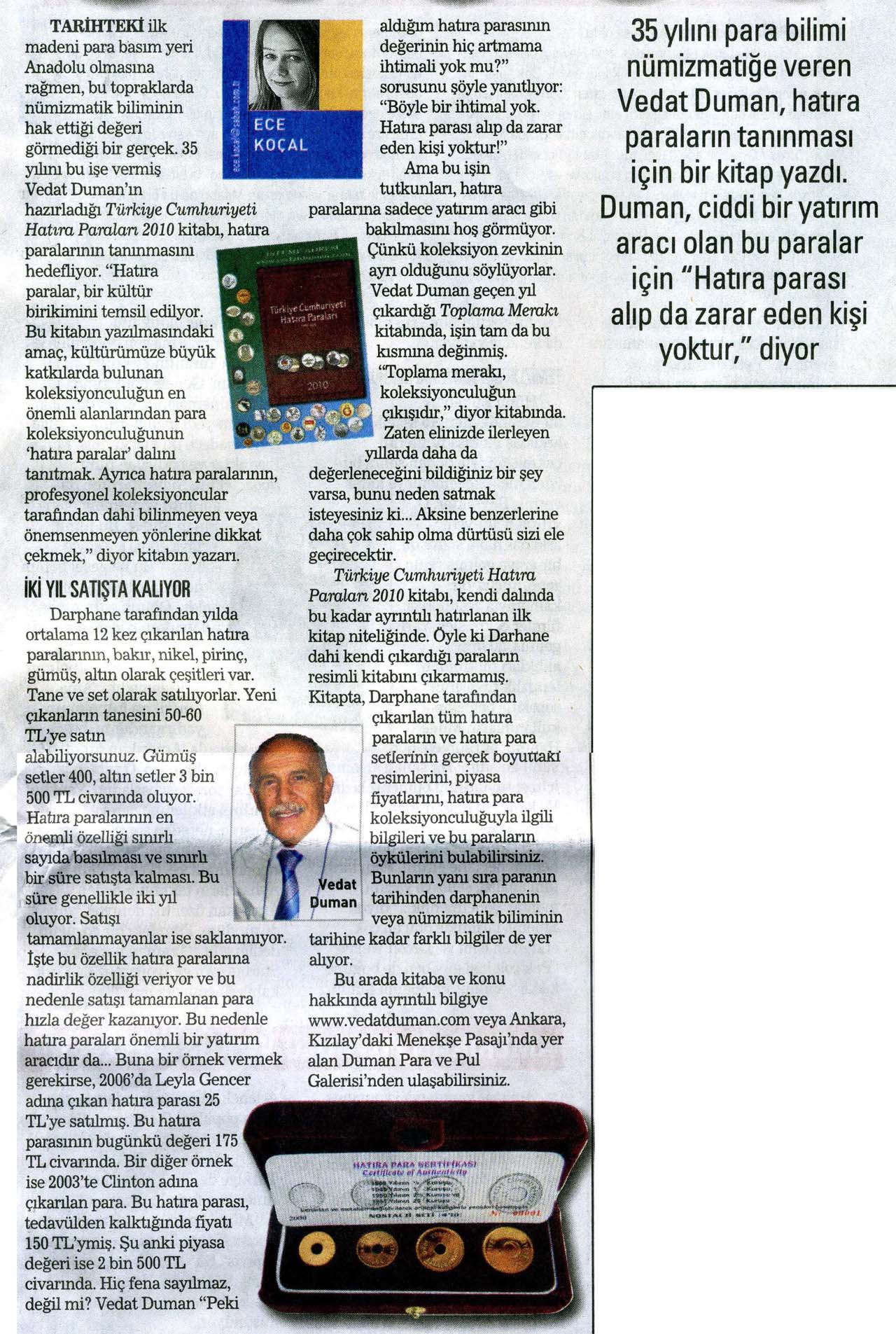 12.12.2009 Sabah Gazetesi Haberi