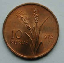 F.A.O. 1972 YILI 10 KURUŞ Bronz Hatıra Parası