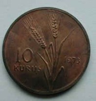 F.A.O. 1973 YILI 10 KURUŞ Bronz Hatıra Parası