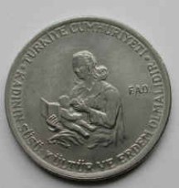 F.A.O. 1976 YILI 5 Lira Acmonital Hatıra Parası