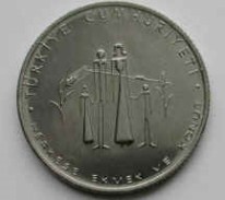 F.A.O. 1977 YILI 5 Lira Acmonital Hatıra Parası