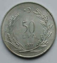 F.A.O. 1977 YILI 50 Lira Gümüş Hatıra Parası