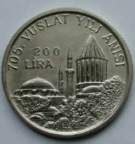 Mevlana 705.Vuslat YILI Gümüş Hatıra Parası