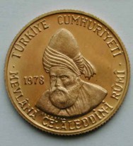Mevlana 705.Vuslat YILI Altın 500 Lira Hatıra Parası