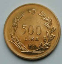 F.A.O. 1978 YILI 500 Lira Altın Hatıra Parası