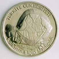 F.A.O. 1980 YILI 2.5 Lira BALIKCILIK Acmonital Hatıra Parası