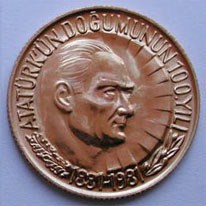 ATATÜRK'ÜN DOĞUMUNUN 100.YILI Altın 1 Lira Hatıra Parası