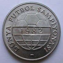 1982 Dünya Futbol Şampiyonası Cupro Nikel Hatıra Parası
