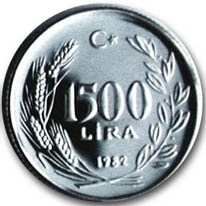 F.A.O. 1982 YILI 1500 LİRA Gümüş Hatıra Parası