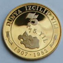 Dünya İzciliğinin 75.YILI Altın Hatıra Parası