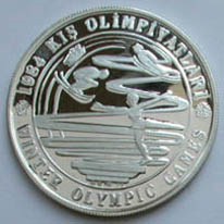 1984 KIŞ Olimpiyatları Gümüş Hatıra Parası