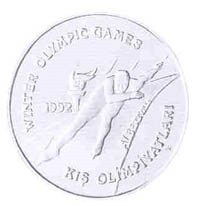 1992 KIŞ Olimpiyatları Gümüş 2 Hatıra Parası