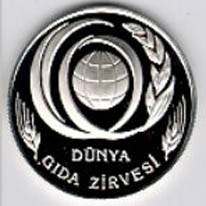 F.A.O. 1996 Başak Sağda Gümüş Hatıra Parası