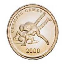 2000 Olimpiyat Oyunları Güreş Altın Hatıra Parası