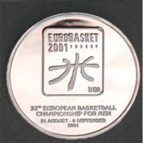 32.Avrupa Erkekler Basketbol Şampiyonası Gümüş Hatıra Parası