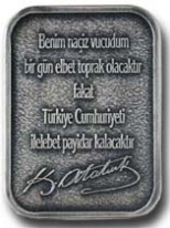 Mustafa Kemal ATATÜRK Gümüş MD Gümüş Hatıra Parası
