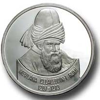Mevlana 2001 Gümüş Hatıra Parası