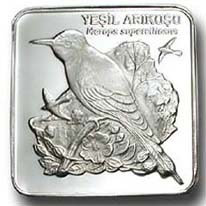 Yeşil Arıkuşu Gümüş Hatıra Parası