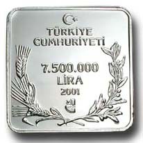 Sakallı Akbaba Gümüş Hatıra Parası