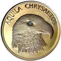 Kaya Kartalı (Aquila Chrysaetos) Altın Hatıra Parası