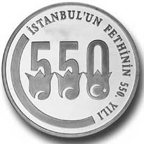 İstanbul'un Fethinin 550.YILI Gümüş Hatıra Parası