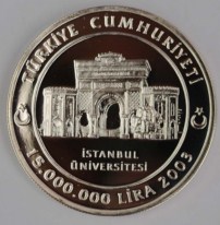 İstanbul Üniversitesi'nin 550.YILI Gümüş Hatıra Parası