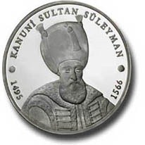 Kanuni Sultan Süleyman Gümüş Hatıra Parası