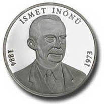 İsmet İnönü Gümüş Hatıra Parası