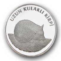 Uzun Kulaklı Kirpi Gümüş Hatıra Parası