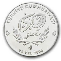 T.C.D.D. 150.YIL Gümüş Hatıra Parası