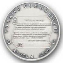 Mehmet Akif Ersoy 2006 Gümüş Hatıra Parası