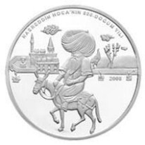 Nasreddin Hoca 800.Doğum Yılı Gümüş Hatıra Parası