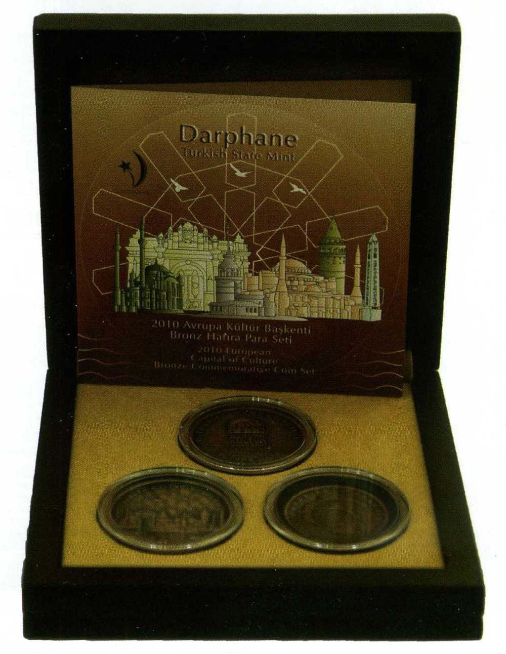 2010 Avrupa Kültür Başkenti Bronz Hatıra Para Seti