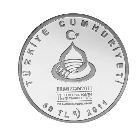 Avrupa Gençlik Olimpik Oyunları Trabzon Gümüş Hatıra Parası