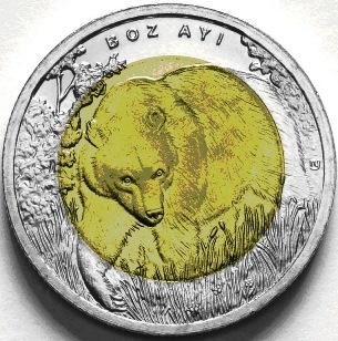 Boz Ayı Bimetal Hatıra Parası