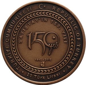 Sayıştay'ın 150.Yılı Bronz Hatıra Parası