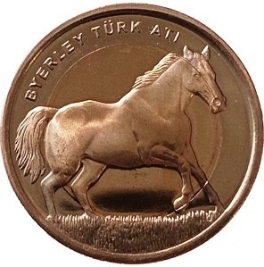 Byerley Türk Atı Bimetal Hatıra Parası