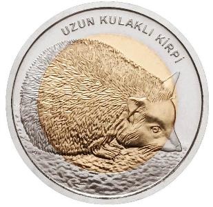 Uzun Kulaklı Kirpi Bimetal Hatıra Parası
