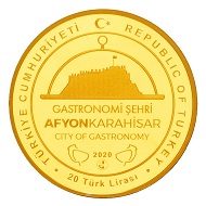Afyonkarahisar Gastronomi Şehri Gümüş Altın Kaplama Hatıra Parası