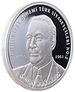 Adnan Menderes Gümüş Hatıra Parası