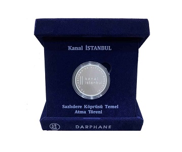 Kanal İstanbul Gümüş Kutulu Hatıra Parası