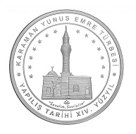 Karaman Yunus Emre Türbesi Gümüş Kaplama Hatıra Parası 