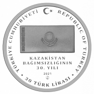 Kazakistan Bağımsızlığının 30.Yılı Gümüş Hatıra Parası 